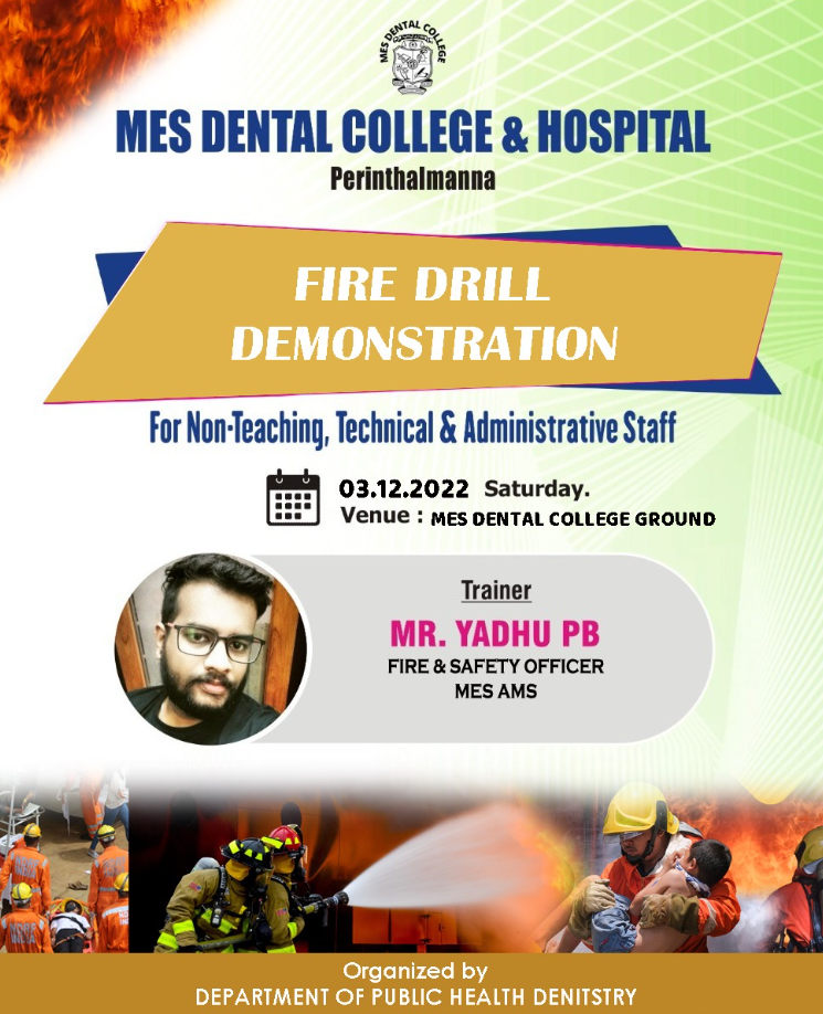 Fire Drill Demonstration Was Organized By Department Of Public Health